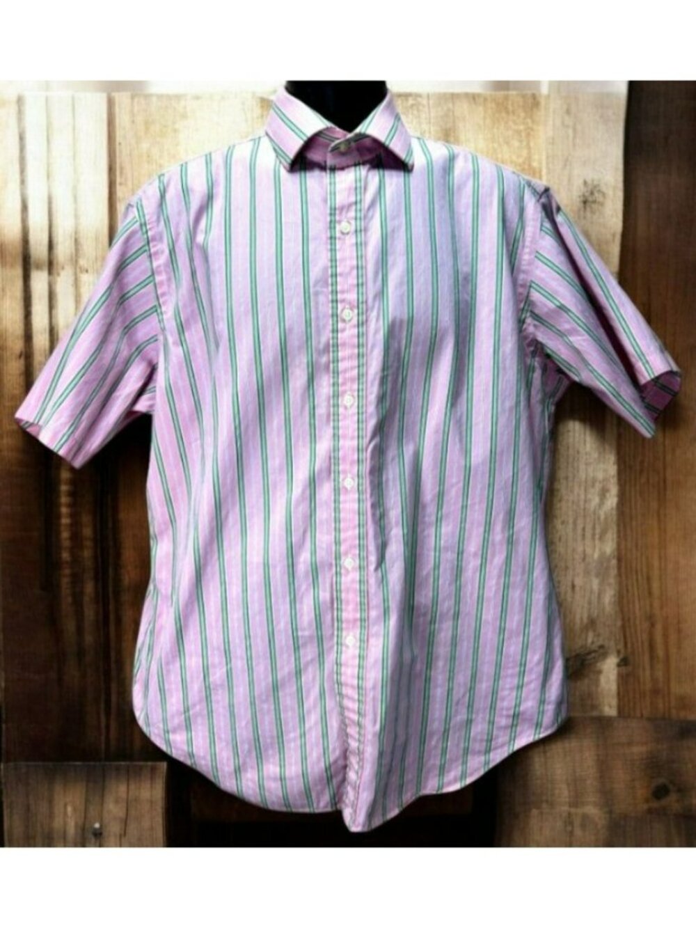 Polo Ralph Lauren Pink Short Sleeve Shirt 16.5 Large